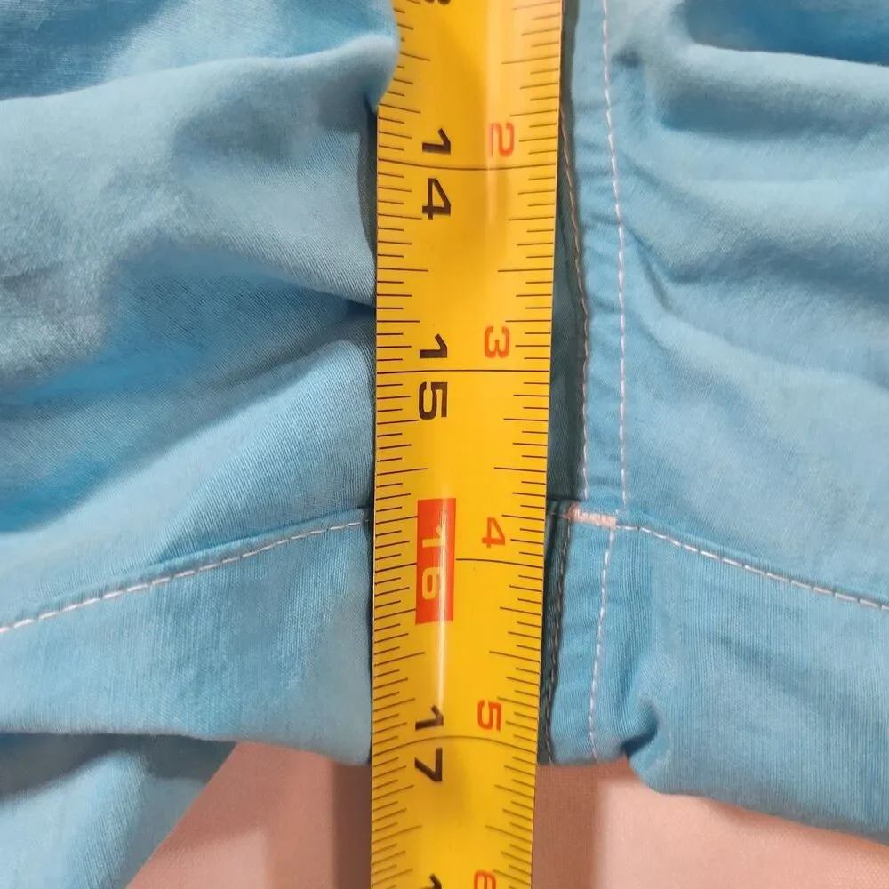 Roundtree & Yorke Solid Light Blue Swim Trunks Mens Sz 3XT Drawstring New Tags!